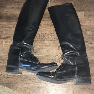 SALE! EFFINGHAM EQUESTRIAN LEATHER 8 Black Boots Size 8
